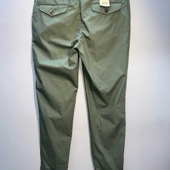 Scotch & Soda Amsterdam Pants Blake Cuffed Green Slim Fit 100% Cotton 30/32 NWT - Picture 2 of 10
